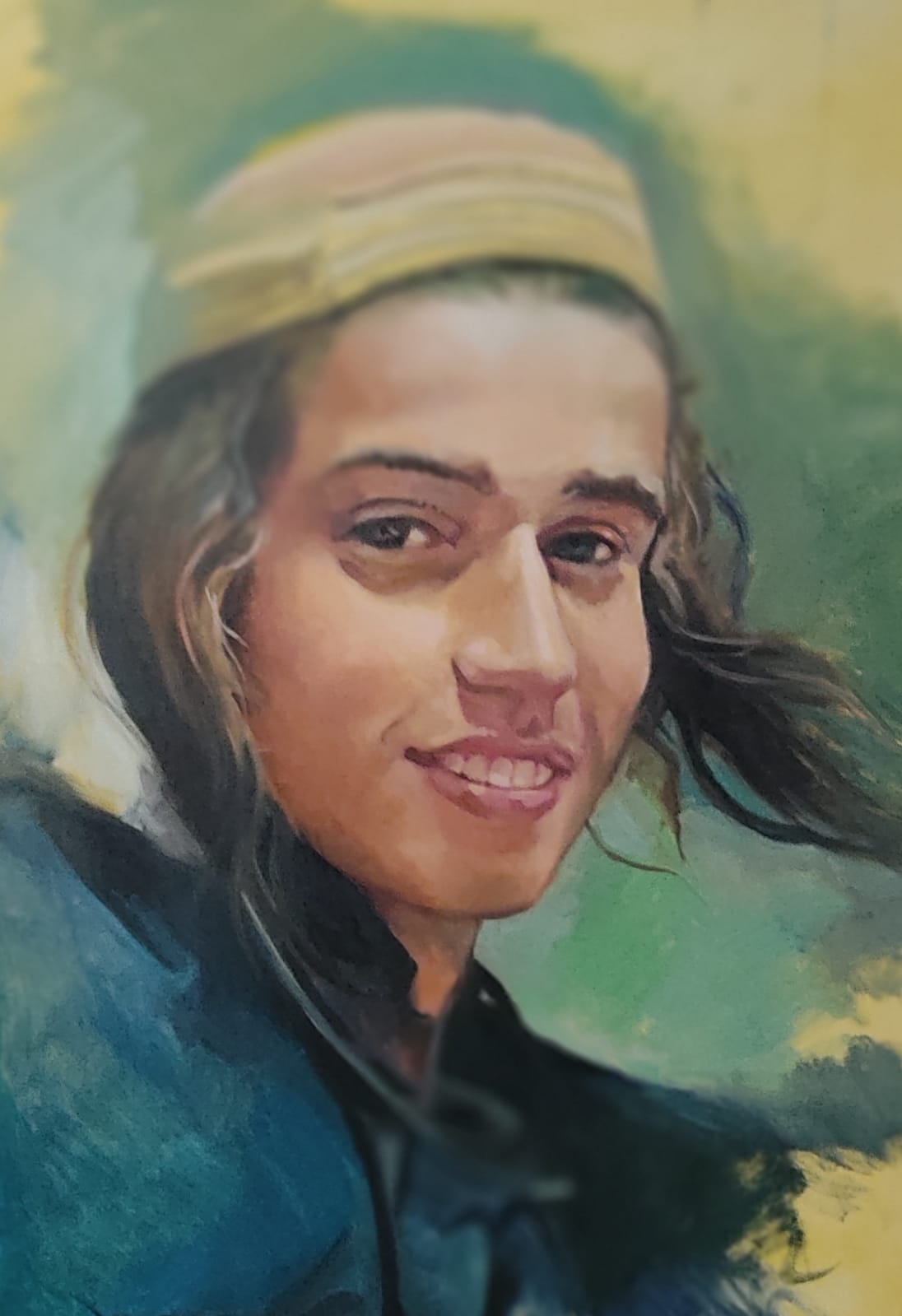 Bella Mirian, The Spirit Breathing in Our Hearts, 2024, oil on canvas, 50x70 cm